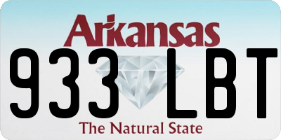 AR license plate 933LBT