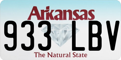AR license plate 933LBV