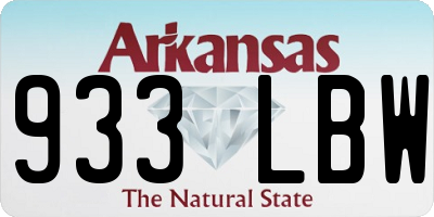AR license plate 933LBW