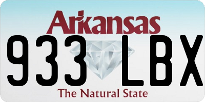 AR license plate 933LBX