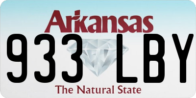 AR license plate 933LBY