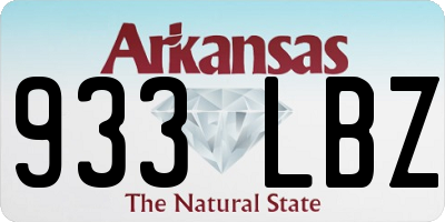 AR license plate 933LBZ