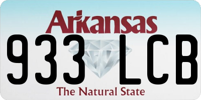 AR license plate 933LCB