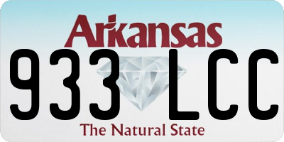 AR license plate 933LCC