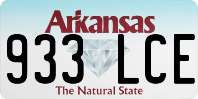AR license plate 933LCE