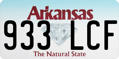 AR license plate 933LCF