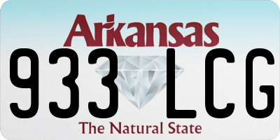 AR license plate 933LCG