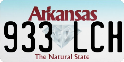 AR license plate 933LCH