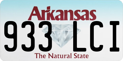 AR license plate 933LCI