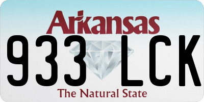 AR license plate 933LCK