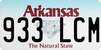 AR license plate 933LCM