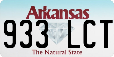 AR license plate 933LCT