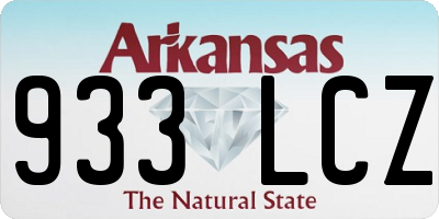 AR license plate 933LCZ