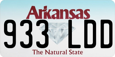 AR license plate 933LDD