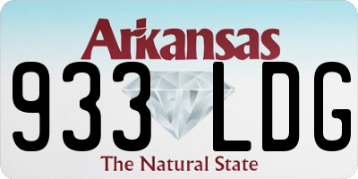 AR license plate 933LDG