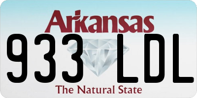 AR license plate 933LDL