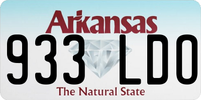 AR license plate 933LDO