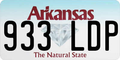 AR license plate 933LDP