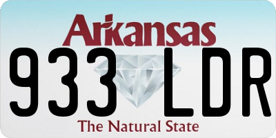 AR license plate 933LDR