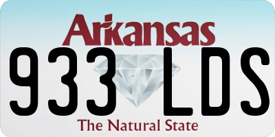AR license plate 933LDS