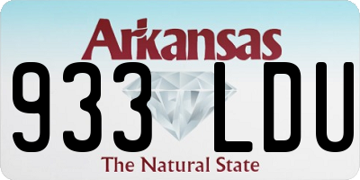 AR license plate 933LDU