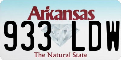 AR license plate 933LDW
