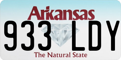 AR license plate 933LDY