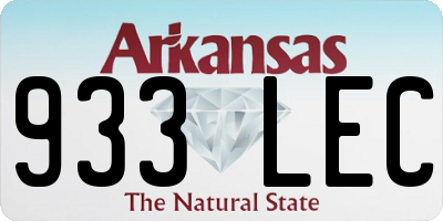 AR license plate 933LEC