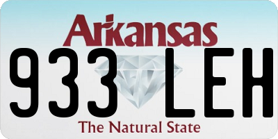 AR license plate 933LEH