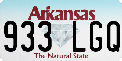 AR license plate 933LGQ