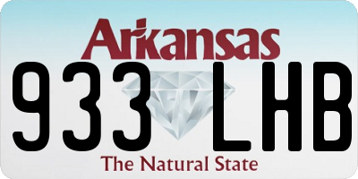 AR license plate 933LHB