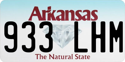 AR license plate 933LHM