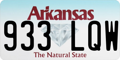 AR license plate 933LQW