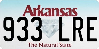 AR license plate 933LRE