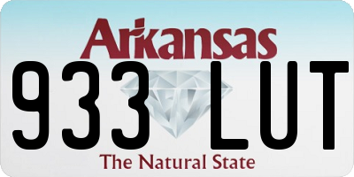 AR license plate 933LUT