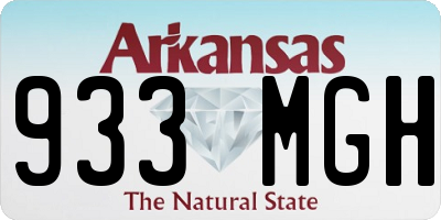 AR license plate 933MGH
