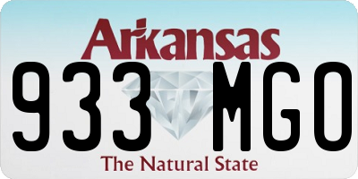 AR license plate 933MGO