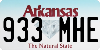 AR license plate 933MHE