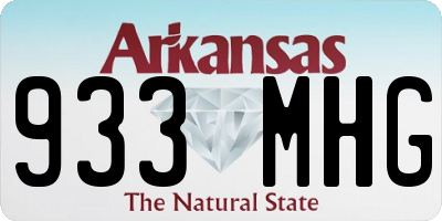 AR license plate 933MHG