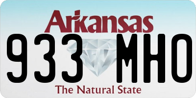 AR license plate 933MHO