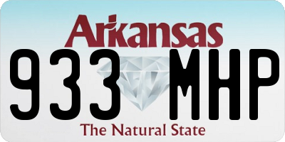 AR license plate 933MHP