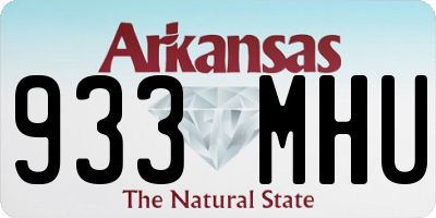 AR license plate 933MHU
