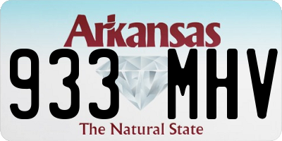 AR license plate 933MHV