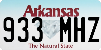AR license plate 933MHZ
