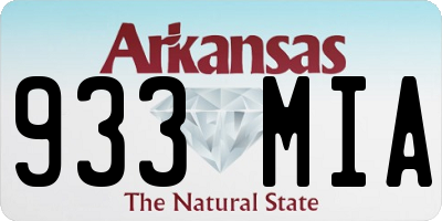 AR license plate 933MIA