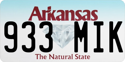 AR license plate 933MIK