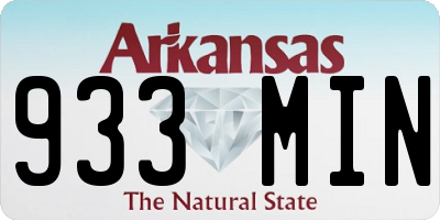 AR license plate 933MIN