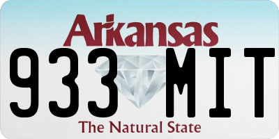AR license plate 933MIT