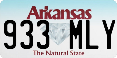 AR license plate 933MLY