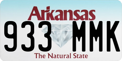 AR license plate 933MMK